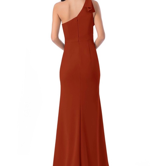 Azazie Rinna Rust Dress - Picture 3 of 6